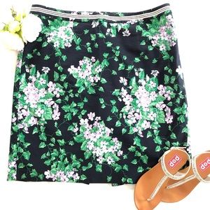 Talbots Oprah floral preppy skirt